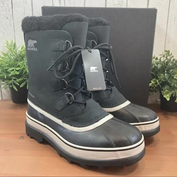 Sorel Men's Caribou Waterproof Snow Rain Winter Boots 8 - Picture 2 of 9